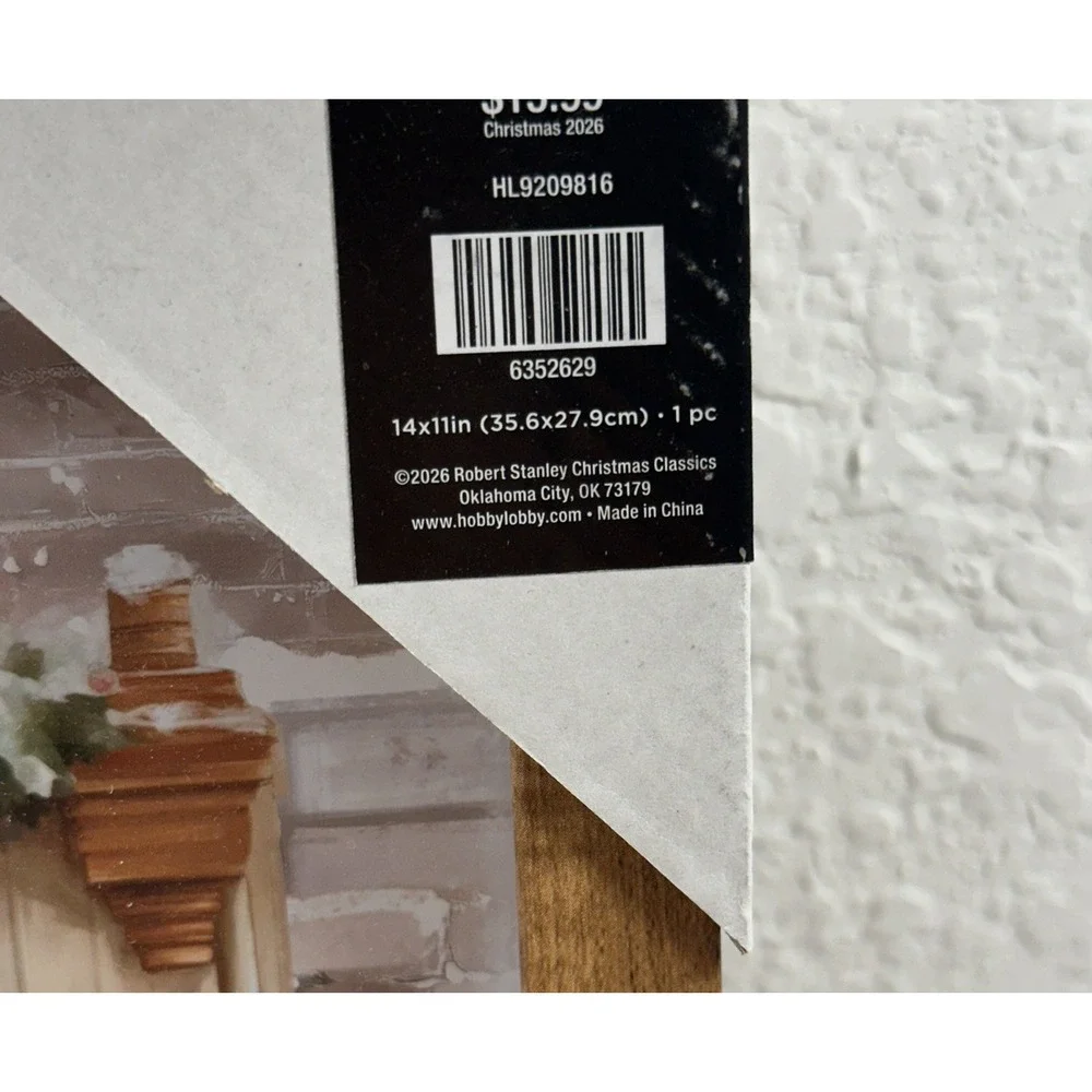 Hobby Lobby Winter Candy Shop Framed Wall Decor Christmas Candy Store NEW